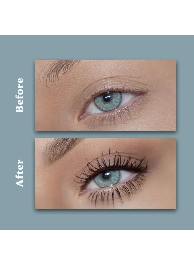 دازلير ماسكارا دازلر، 3.5 غرام - (مجموعة من 3)، خفيفة الوزن، اقتصادية، مقاومة للماء، لا تتلطخ، بحجم الجيب، غنية بمرطبات لطيفة على الرموش، نباتية ولم تُختبر على الحيوانات - Image 4